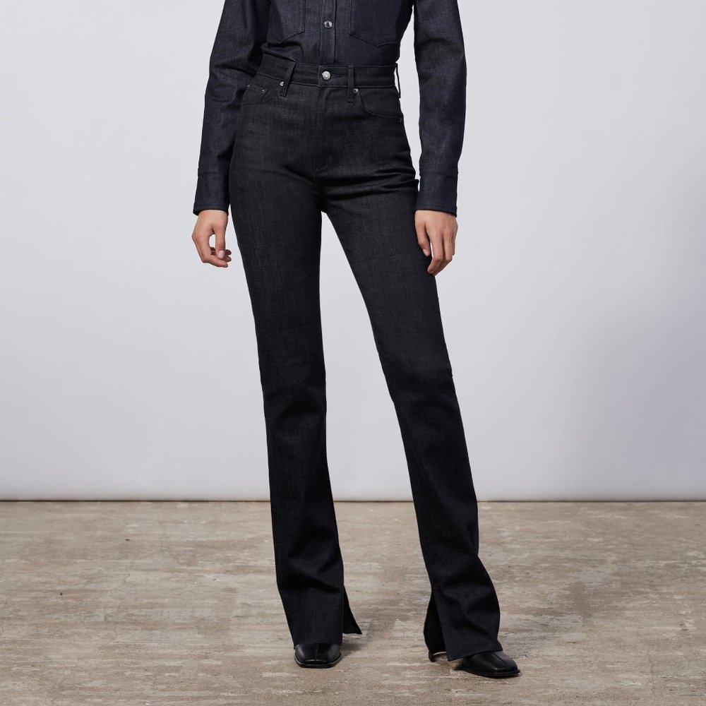 NWT Zara Split Hem Jeans (The Olivia)